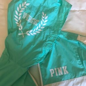 Victoria secret pink hooded wind breaker